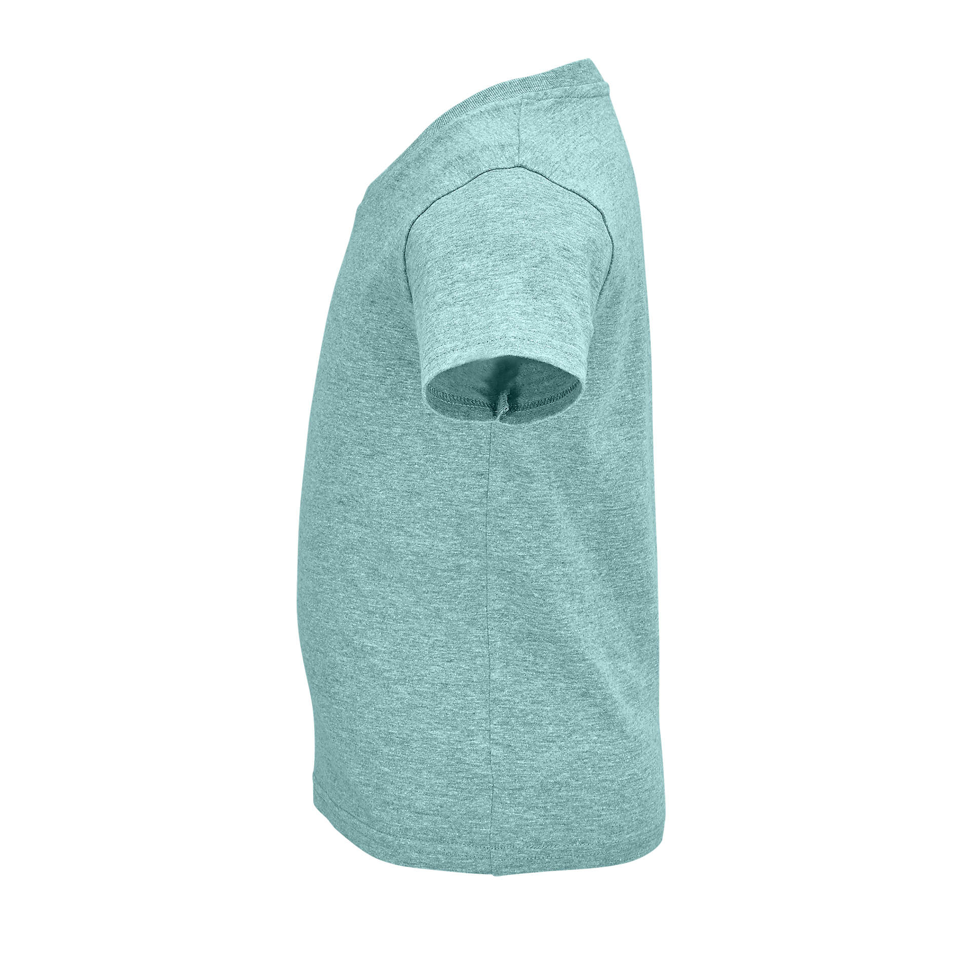 T-shirt personnalisé coton bio enfant 150g - CRUSADER vert clair chiné